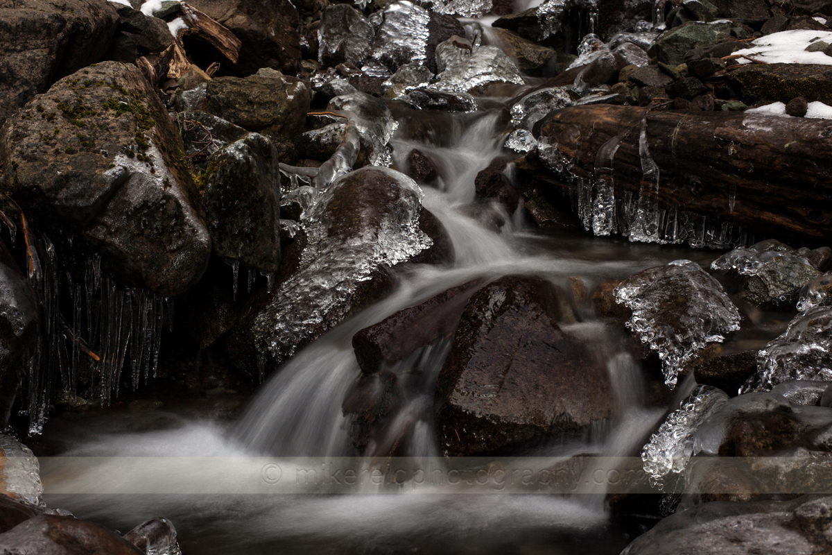 Winter Rainier Waterfall